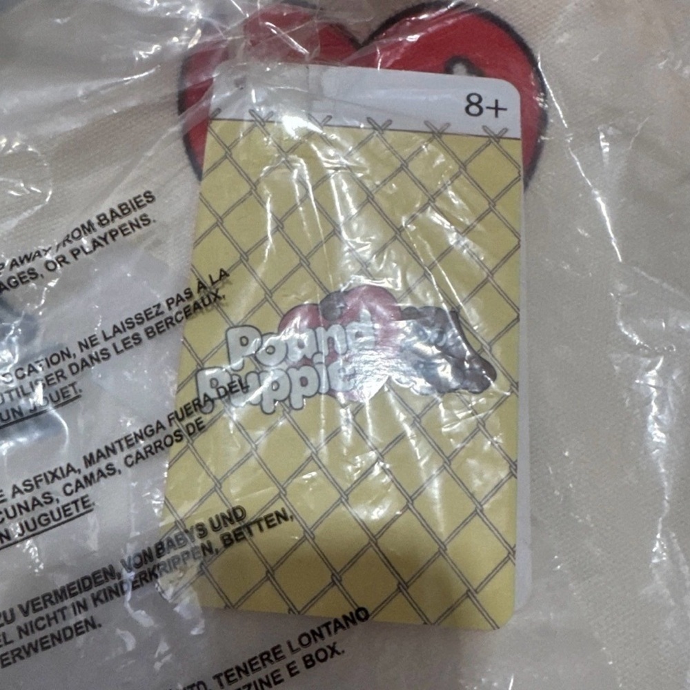 Pound Puppies Red and Cream Tote Bag - Picture 6 of 6